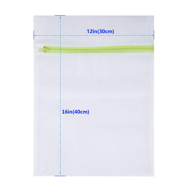 STARUBY أكياس غسيل شبكية 6-pack متوسطة 16 × 12 بوصة كيس غسيل ملون بسحاب للملابس الحساسة، بلوزة، جورب، خزانة، ملابس داخلية، حمالة صدر، ملابس داخلية، سترة، حقيبة تخزين للسفر - Image 2